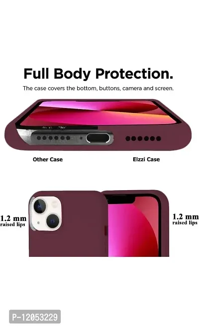 VEROZA-Plain Soft Slim Flexible Drop Protection Wireless Charging Cover I Phone(PC-Red)-thumb2