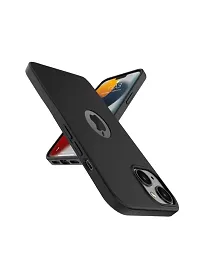 VEROZA-Plain Soft Slim Flexible Drop Protection Wireless Charging Cover I Phone(PC-Black)-thumb2