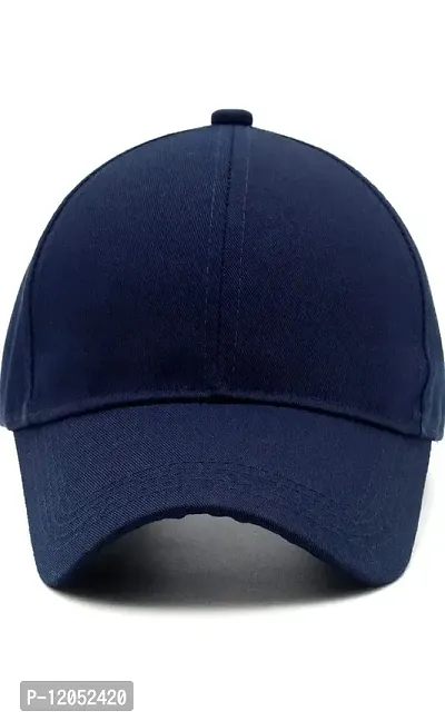 NK India Solid Caps for Men & Women for Sports & Cotton Baseball Cap (Single-caps-solid2) Blue-thumb4