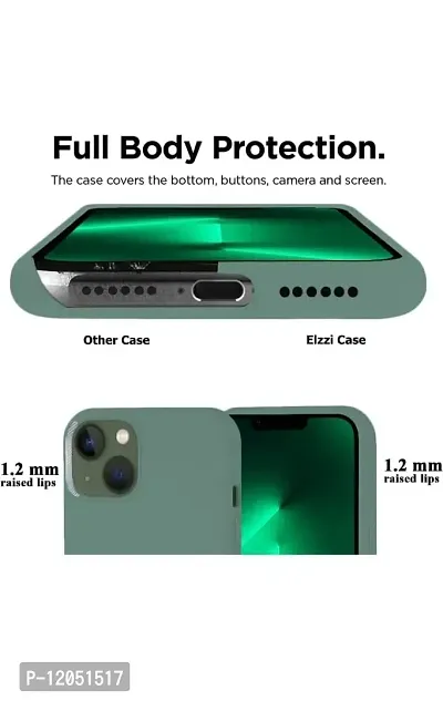 VEROZA-Plain Soft Slim Flexible Drop Protection Wireless Charging Cover I Phone(PC-Green)-thumb3