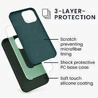 VEROZA-Plain Soft Slim Flexible Drop Protection Wireless Charging Cover I Phone(PC-Green)-thumb3