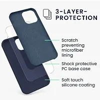 VEROZA-Plain Soft Slim Flexible Drop Protection Wireless Charging Cover I Phone(PC-Blue)-thumb2