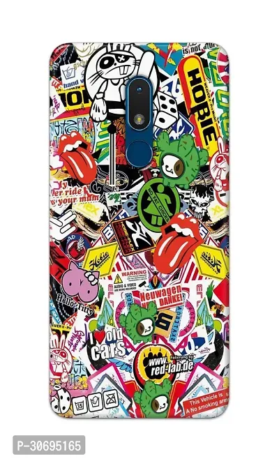 Designer Printed Hard Case City Doodle Back Cover Compatible With Nokia C3