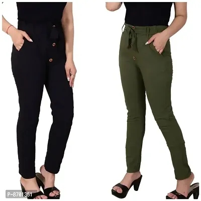 Trendy Women  Trousers combo of 2-thumb0
