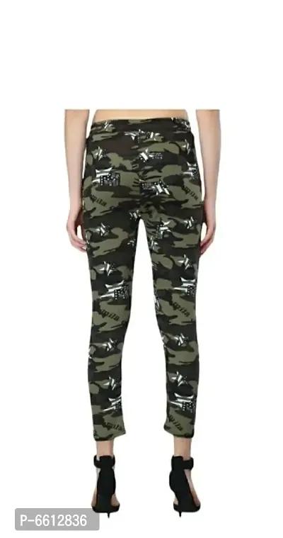 comfy casual women army jeggings-thumb2