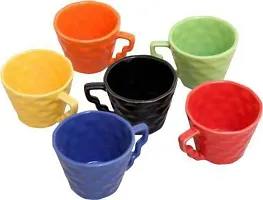 Onisha Pack Of 6 Ceramic (Multicolor, Cup Set)-thumb1