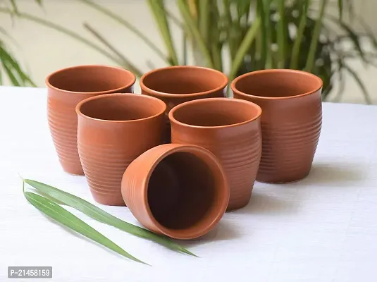 Spk Pack Of 6 Ceramic (Brown, Cup Set)-thumb0