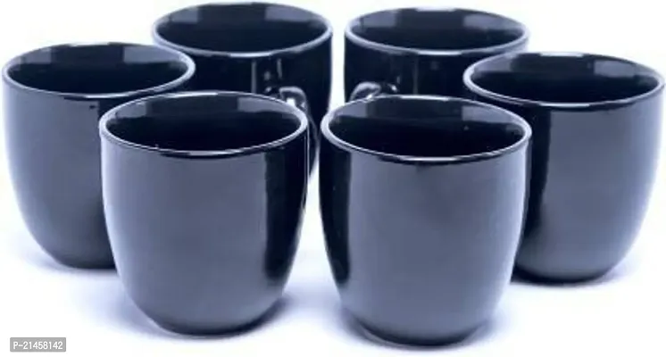 Onisha Pack Of 6 Ceramic (Blue, Cup Set)