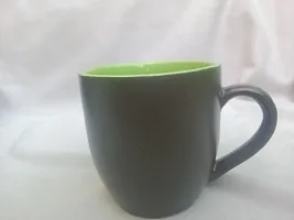 Onisha Pack Of 6 Ceramic Black Dott Cup Tea And Coffee Cup Set (Black) (Multicolor, Cup Set)-thumb2
