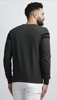 AD TAILOR Men's Color Block Tshirt Full Sleeve Dark Grey Colour-thumb1