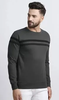 AD TAILOR Men's Color Block Tshirt Full Sleeve Dark Grey Colour-thumb3