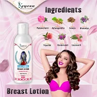 Keyoza presents 9 IN 1 AYURVEDIC  HERBS Bigger Breast Enlargement Lotion Is Breast Growth Lotion for Women- STRAWBERRY,ROSE OIL,COCONUT OIL,ALMOND OIL,SUNFLOWER OIL  FENUGREEK OIL Relieves Stress Cau-thumb3