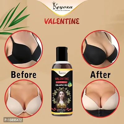 Keyoza Release Advance VALENTINE Bigger Breast Enlarge massage oils helps in growth/firming/tightening/ bust36 natural Women (100 ml) Pack Of -1-thumb2