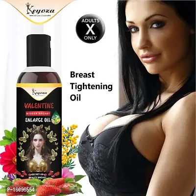 Keyoza Release VALENTINE Bigger Breast Enlarge 100% Natural Body Toner Breast Oil for Women its helps in growth/firming/tightening natural with Anti Ageing, Shaping, Uplifting Sagging Fat Muscles, No