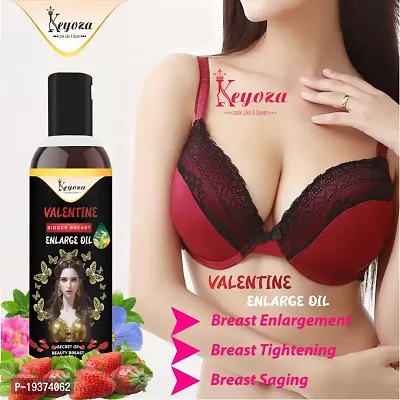 Buy Keyoza presents VALENTINE Bigger Breast Enlarge Oil Is Breast Growth  Massage Oil for Women- STRAWBERRY,ROSE OIL,COCONUT OIL,ALMOND OIL,SUNFLOWER  OIL FENUGREEK OIL Relieves Stress Caused by Wired Bra Online In India At