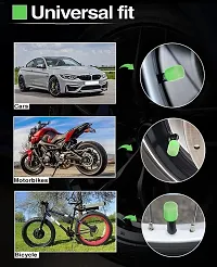 Victor Vally Car Tyre Valve Cap | Car Valve | Multi-Purpose Valve Cap | Tire Valve Stem Caps | Car/Bike Tire Rim Air Valve Cap pcs 4 (Pack of 1)-thumb2