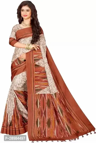 Women Cotton Printed Handloom Saree With BP, Pure Cotton Handloom Saree,  Handloom Khadi Pure Cotton Saree,