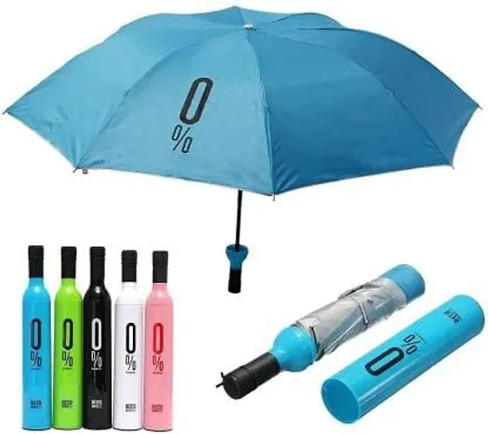 SYN SONS Bottle Umbrella Travel Folding Portable Bottle Umbrella Unisex Windproof UV and Rain Protection