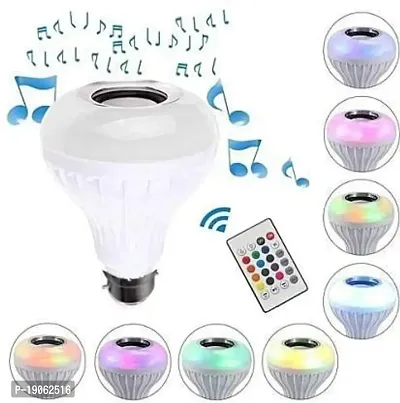 SYN SONS LED Light Bulb Music, With Bluetooth Speaker E27, RGB Self Changing Color Lamp Built-in Audio Speaker for Home, Bedroom, Living Room, Party Decoration (Pack of 1)-thumb5
