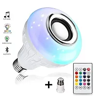 SYN SONS LED Light Bulb Music, With Bluetooth Speaker E27, RGB Self Changing Color Lamp Built-in Audio Speaker for Home, Bedroom, Living Room, Party Decoration (Pack of 1)-thumb3