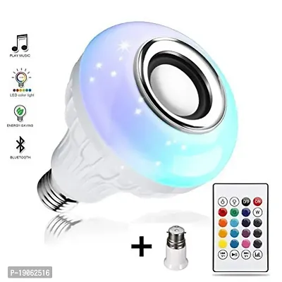 SYN SONS LED Light Bulb Music, With Bluetooth Speaker E27, RGB Self Changing Color Lamp Built-in Audio Speaker for Home, Bedroom, Living Room, Party Decoration (Pack of 1)-thumb4