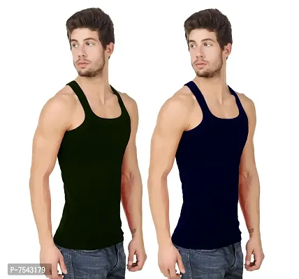 HAP Gymvest/Pack of Two/Tanktop/Multicolor Innerwear-thumb3