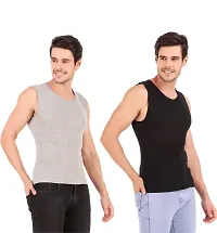 HAP Men's Muscle Tee Vests (Assorted Colours) - Pack of 2-thumb2