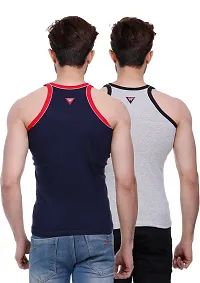 Men's Pipin Gymvest Combo of two/Grey Blue-thumb2