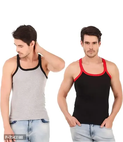 HAP Men's Muscle Tee Vests/Gym Vest - Pack of 2