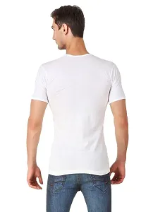 HAP Kings Men's White Round Neck Half Sleeve Cotton Vest/Undershirt (Pack of 3)-thumb1