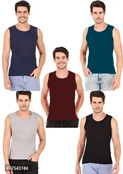 HAP Men's Muscle Vests/Tee (Assorted Colours) - Pack of 5