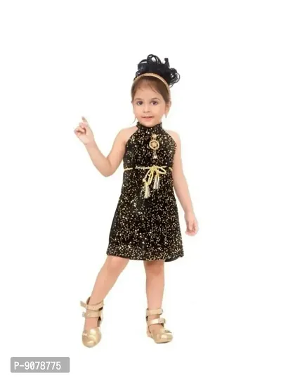 Stylish Cotton Blend Embellished Party Wear For Kids
