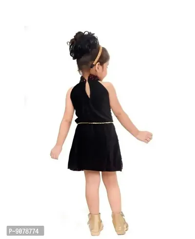Stylish Cotton Blend Embellished Party Wear For Kids-thumb2