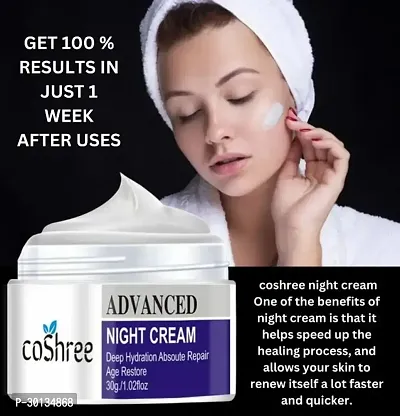 COSHREE ADVANCED NIGHT CREAM FOR MEN WOMEN - 50 GRAM-thumb0