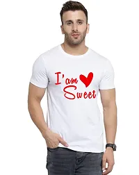 Dream Art Gallery Regular Fit Couple Tshirts |Sweetheart Couple Tshirts| Tshirts for Lovers Pairs (Medium) White-thumb1