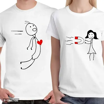 DreamBag Couple T Shirts - Magnet Couple Unisex Couple T-Shirts-thumb0