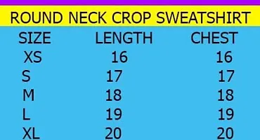 ATHRO California Printed Women Round Neck Crop Sweatshirts-thumb1