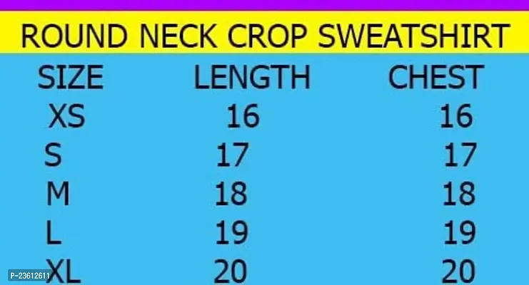 ATHRO California Printed Women Round Neck Crop Sweatshirts-thumb2