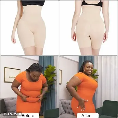 Stylish Cotton Blend Tummy Control 4-In-1 Blended High Waist Tummy And Thigh Shapewear