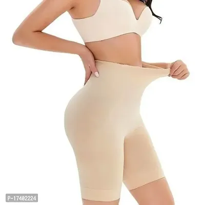 Stylish Cotton Blend Tummy Control 4-In-1 Blended High Waist Tummy And Thigh Shapewear-thumb3