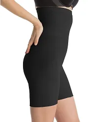 Stylish Cotton Blend Tummy Control 4-In-1 Blended High Waist Tummy And Thigh Shapewear-thumb1