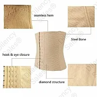 Stylish Cotton Blend Air Breath Tummy Grip Belt Waist Trainer Trimmer And Slimming Corset Girdle With Wire Support-thumb2