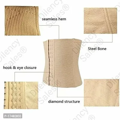 Stylish Cotton Blend Air Breath Tummy Grip Belt Waist Trainer Trimmer And Slimming Corset Girdle With Wire Support-thumb3