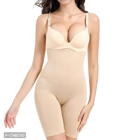 Stylish Cotton Blend High Waist Mid Thigh Shaper Shapewear-thumb0