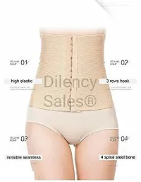 Stylish Cotton Blend Air Breath Tummy Grip Belt Waist Trainer Trimmer And Slimming Corset Girdle With Wire Support-thumb1