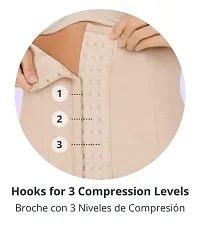 Stylish Nylon Spandex Shapewear Tummy Grip Belt Waist Trainer Trimmer And Slimming Corset 3 Hooks Girdle With Wire Support Shapewear-thumb2