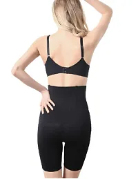 Stylish Cotton Blend Tummy Control 4-In-1 Blended High Waist Tummy And Thigh Shapewear-thumb1