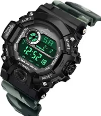 Acnos Brand - A Digital Watch Shockproof Multi-Functional Automatic Army Green Color Army Strap Waterproof Digital Sports Watch for Men's Kids Watch for Boys Watch for Men Pack of-1-thumb3