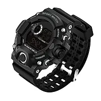 Acnos Digital Watch Shockproof Multi-Functional Automatic Black Color Strap Waterproof Digital Sports Watch for Men's Kids Watch for Boys Watch for Men Pack of 1 Watch Water Resistance Digital Watch-thumb4