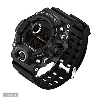 Acnos Digital Watch Shockproof Multi-Functional Automatic Black Color Strap Waterproof Digital Sports Watch for Men's Kids Watch for Boys Watch for Men Pack of 1 Watch Water Resistance Digital Watch-thumb5